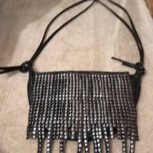 Black Purse with Buttons
